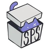 The SPS logo: a cat peeking out of a box labeled SPS
